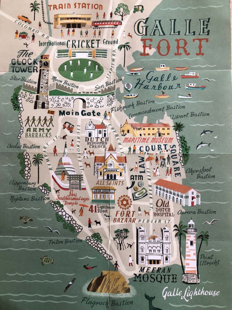 Galle Fort map
