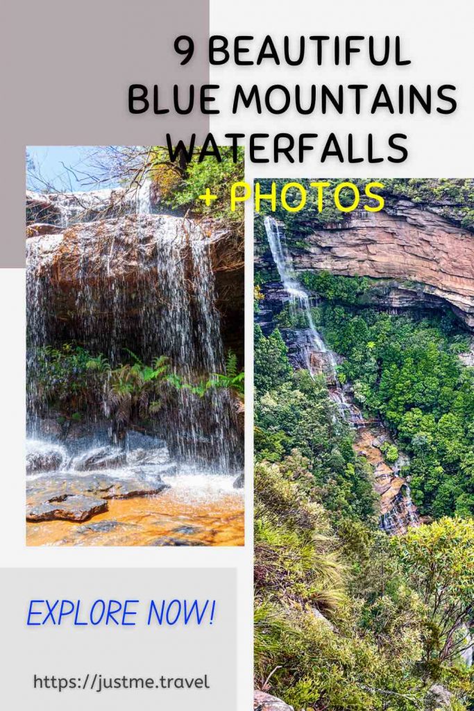 A picture of two waterfalls